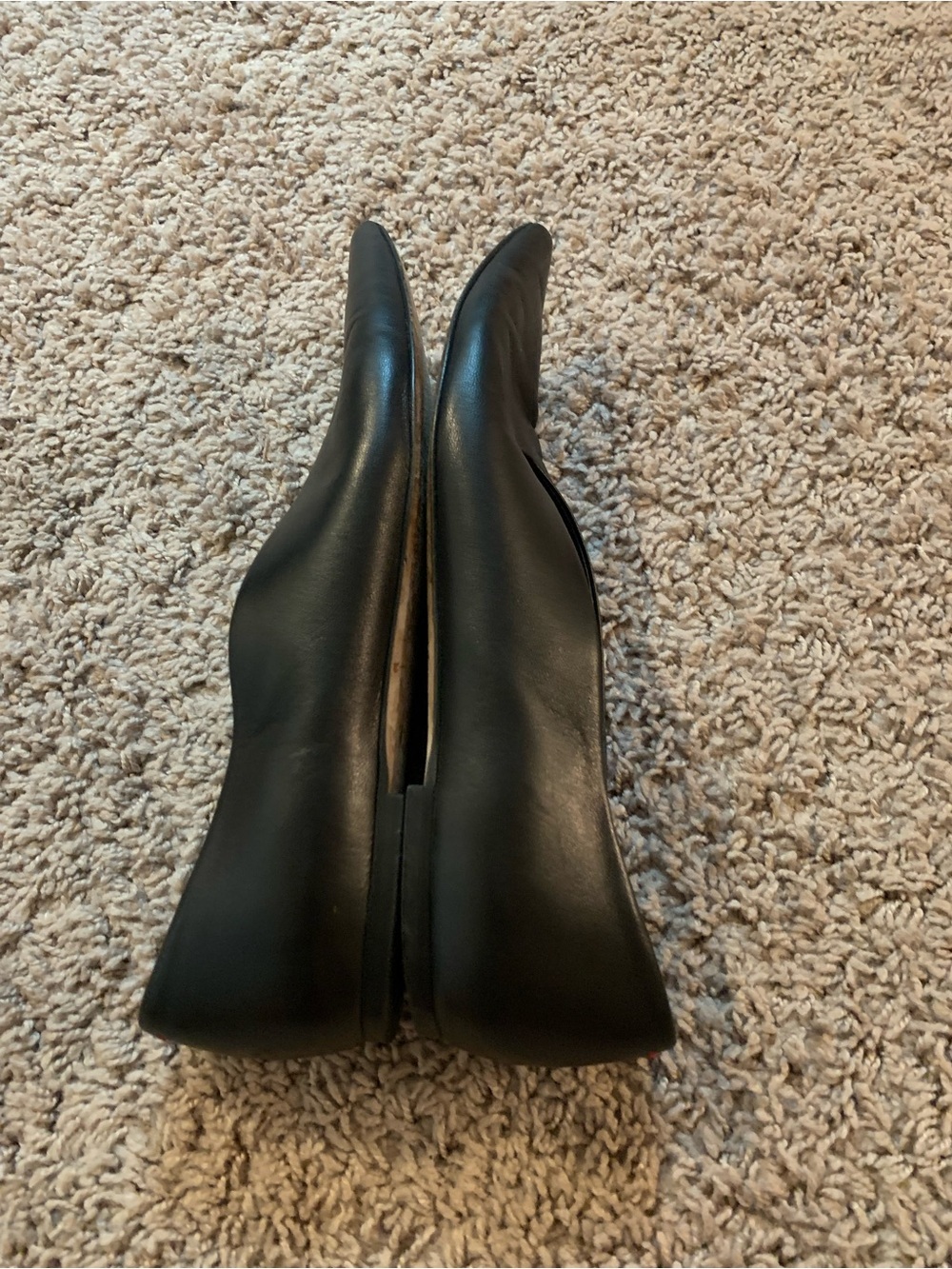 Aeyde Moa point toe flat Black Leather - Picture 4 of 12